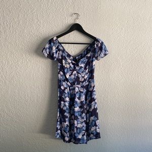 Reformation Rosa Dress in Navarro Blue Floral